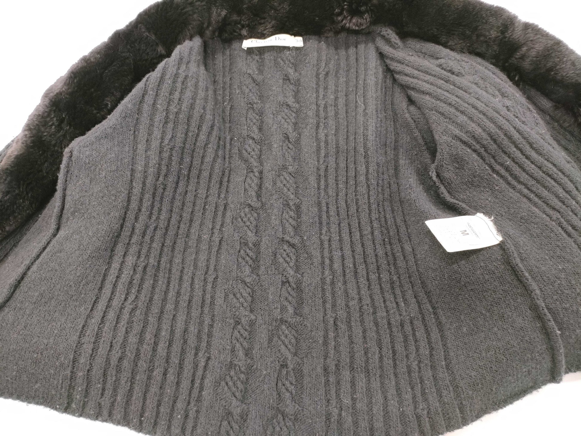 Dior rabbit fur jacket jacket
