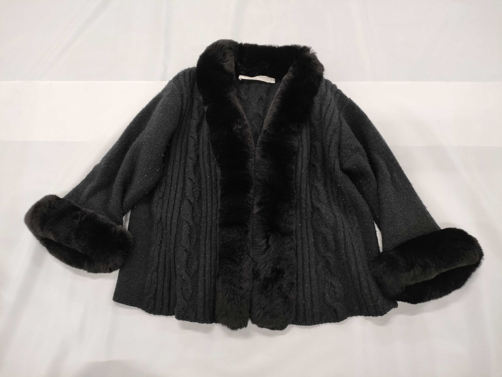 Dior rabbit fur jacket jacket