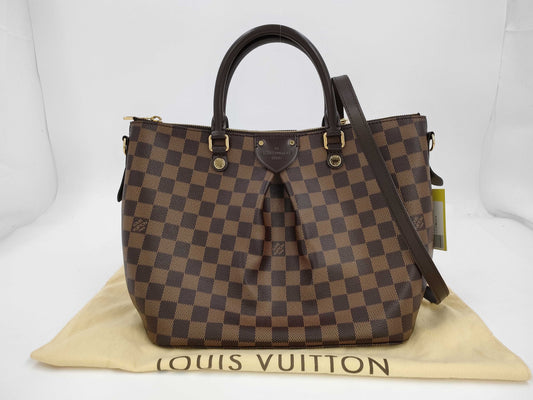 LOUIS VUITTON RI4175 Damier Sienna PM Handbag