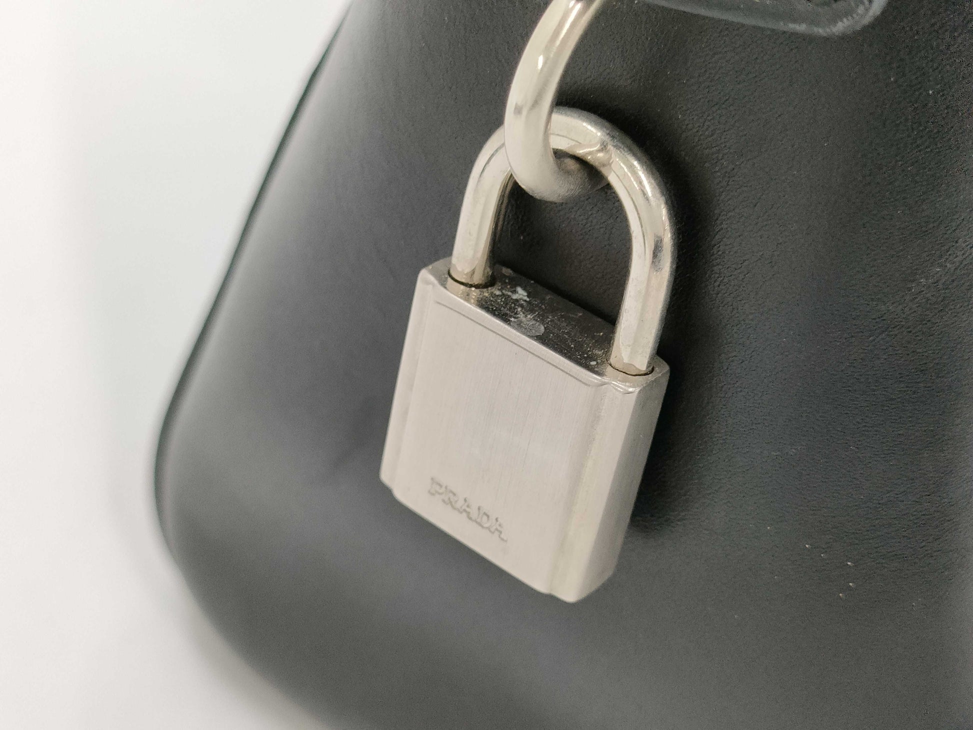 PRADA leather handbag black handbag