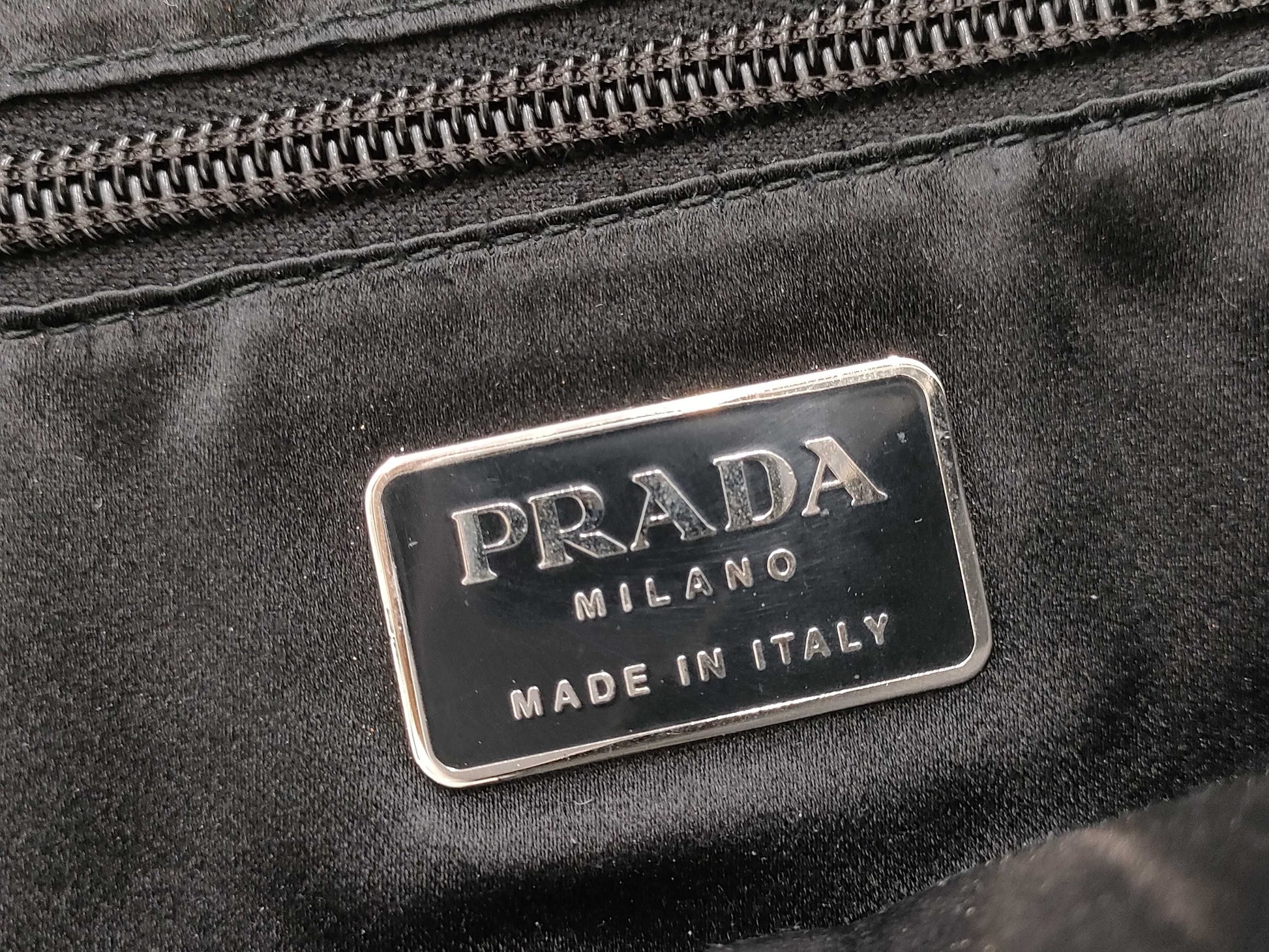 PRADA leather handbag black handbag