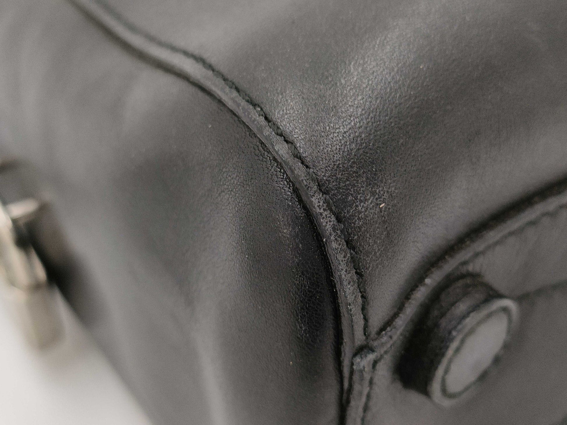 PRADA leather handbag black handbag