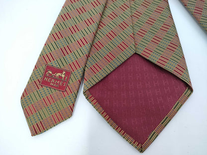 HERMES Tie with Box / 100% Silk Tie
