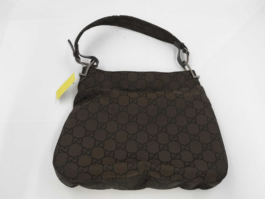 GUCCI 001 3166 GG Canvas Shoulder Bag 001 3166 Handbag