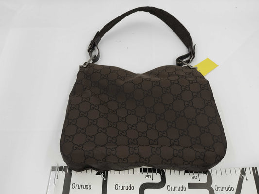 GUCCI 001 3166 GG Canvas Shoulder Bag 001 3166 Handbag