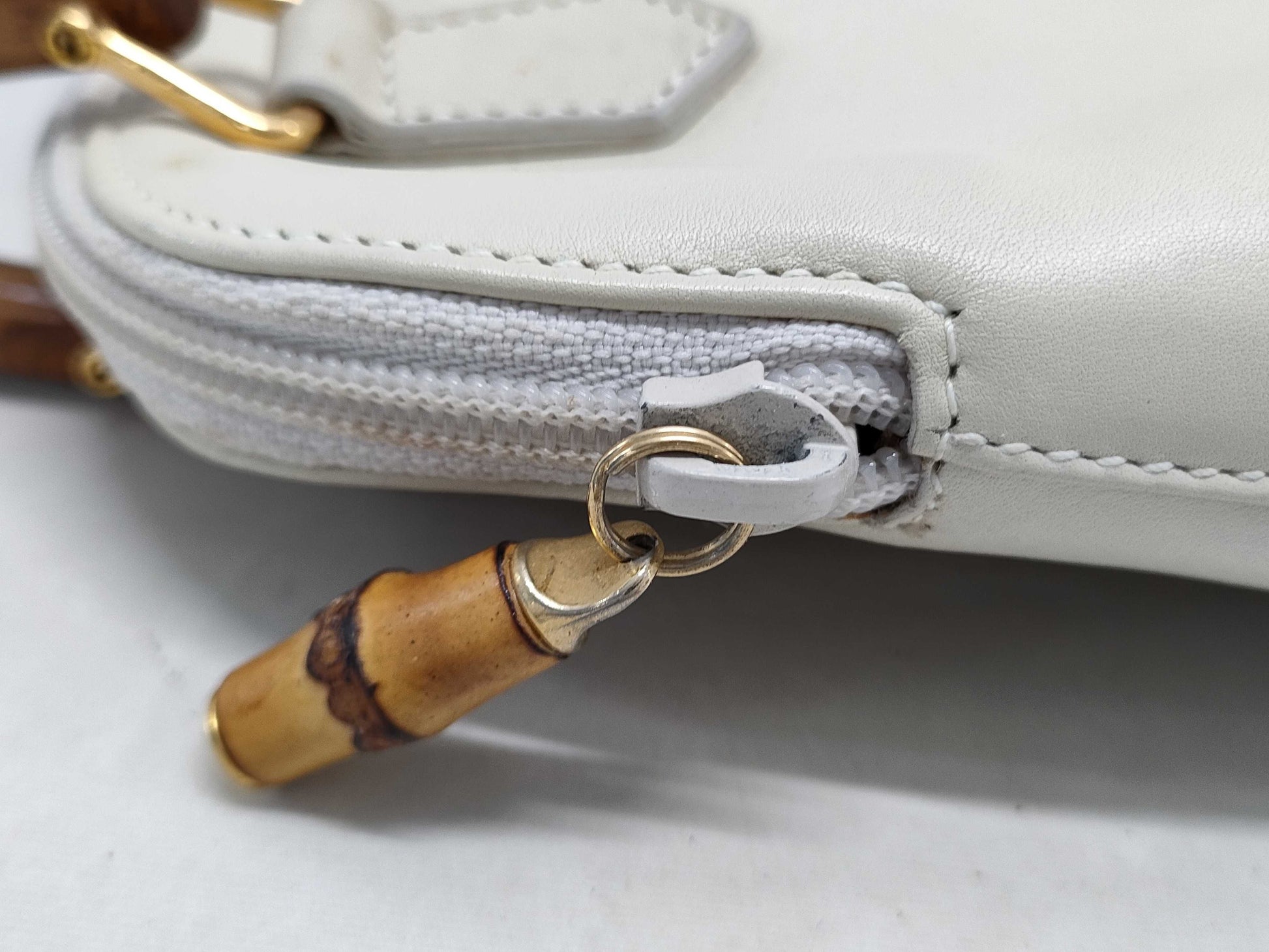 GUCCI Bamboo 007 1014 0231 2-Way Bag Handbag