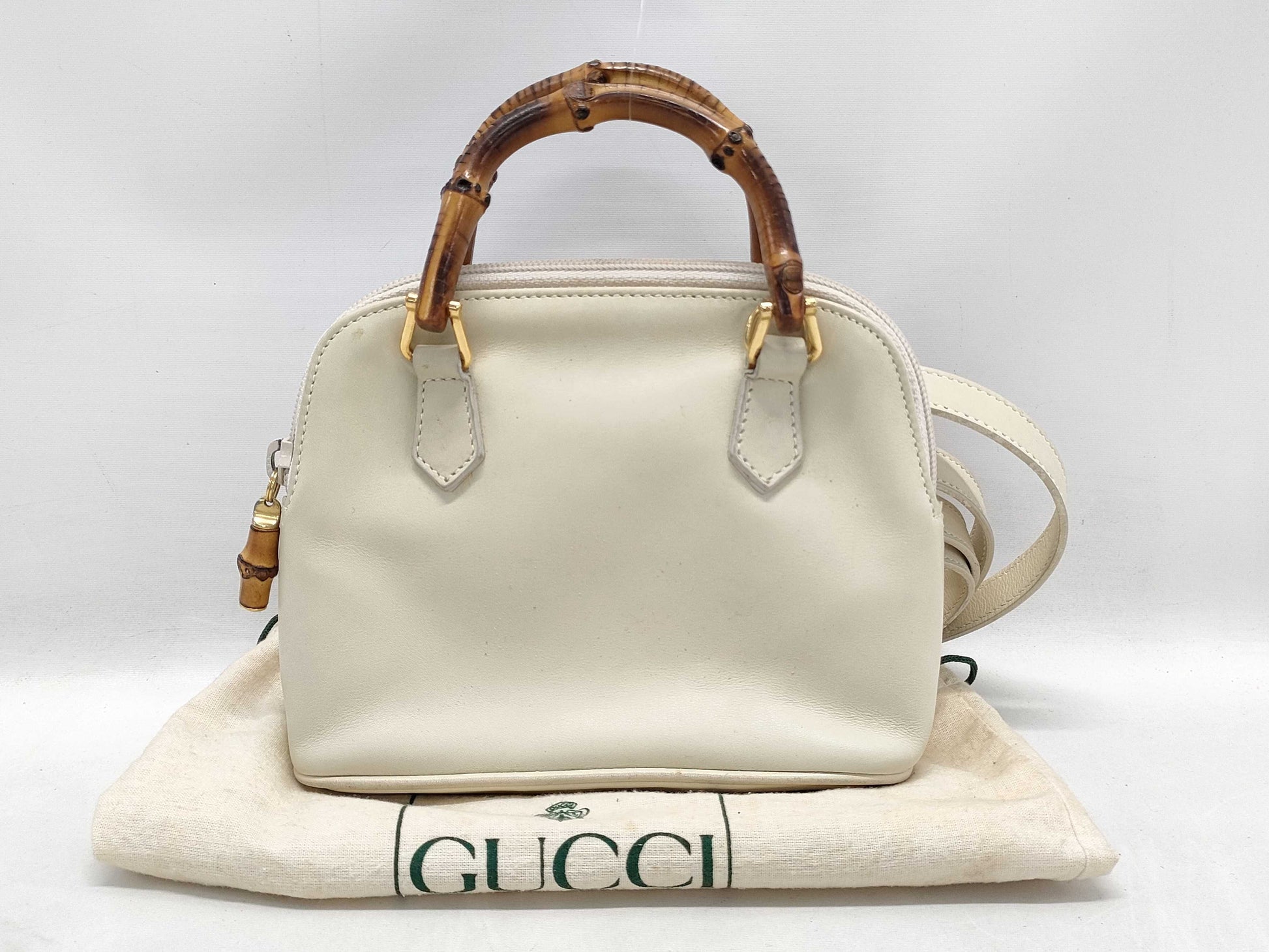 GUCCI Bamboo 007 1014 0231 2-Way Bag Handbag