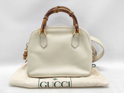 GUCCI Bamboo 007 1014 0231 2-Way Bag Handbag
