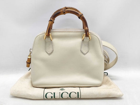 GUCCI Bamboo 007 1014 0231 2-Way Bag Handbag
