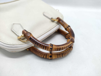 GUCCI Bamboo 007 1014 0231 2-Way Bag Handbag