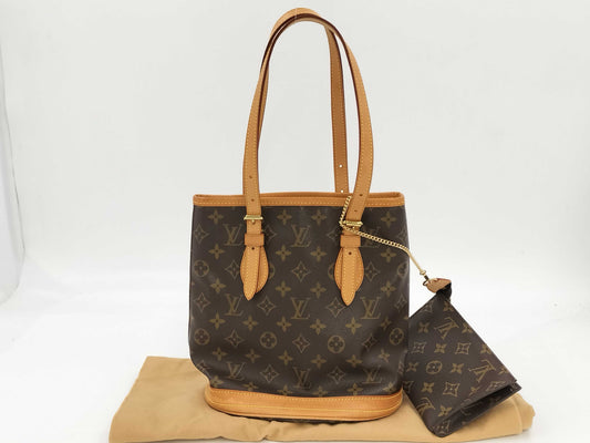 LOUIS VUITTON Monogram M42238 / with Petit Bucket Pouch / Made in 2002 Tote Bag