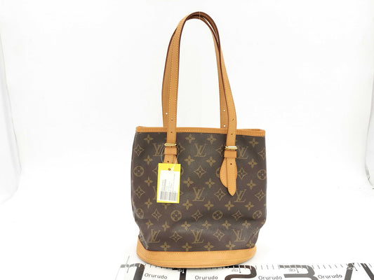 LOUIS VUITTON Monogram M42238 / with Petit Bucket Pouch / Made in 2002 Tote Bag
