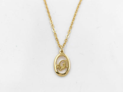Dior logo necklace necklace