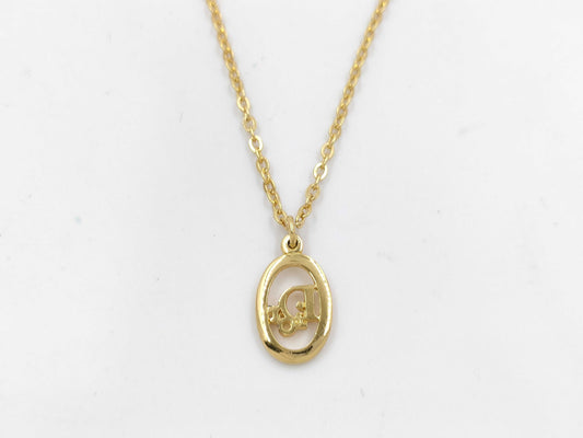Dior logo necklace necklace
