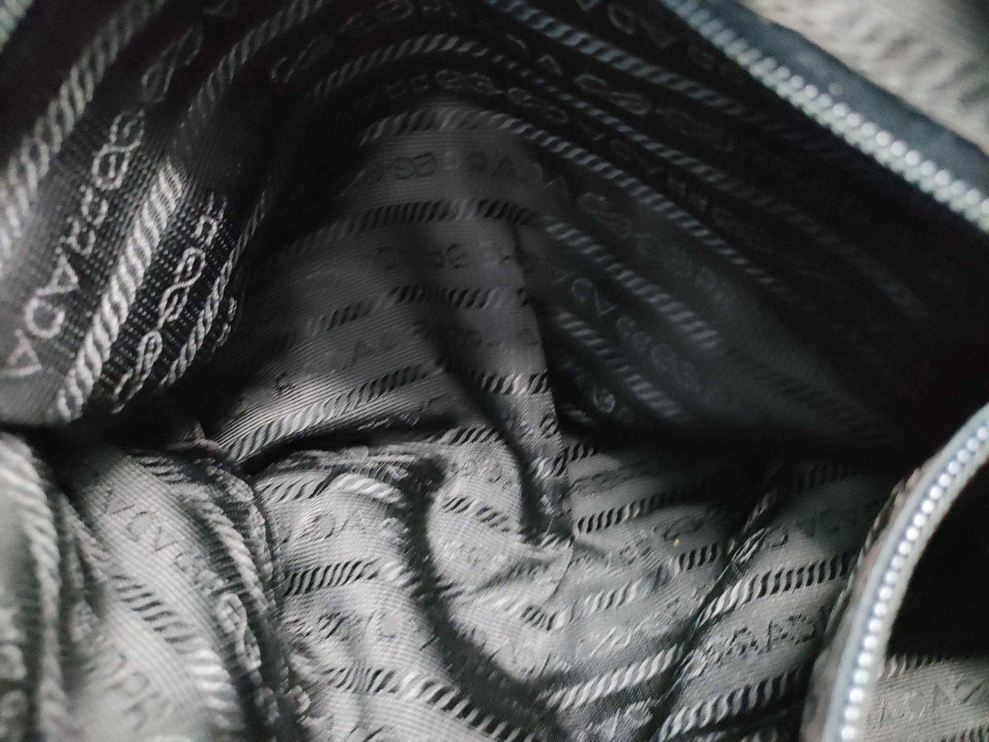 PRADA nylon messenger shoulder bag