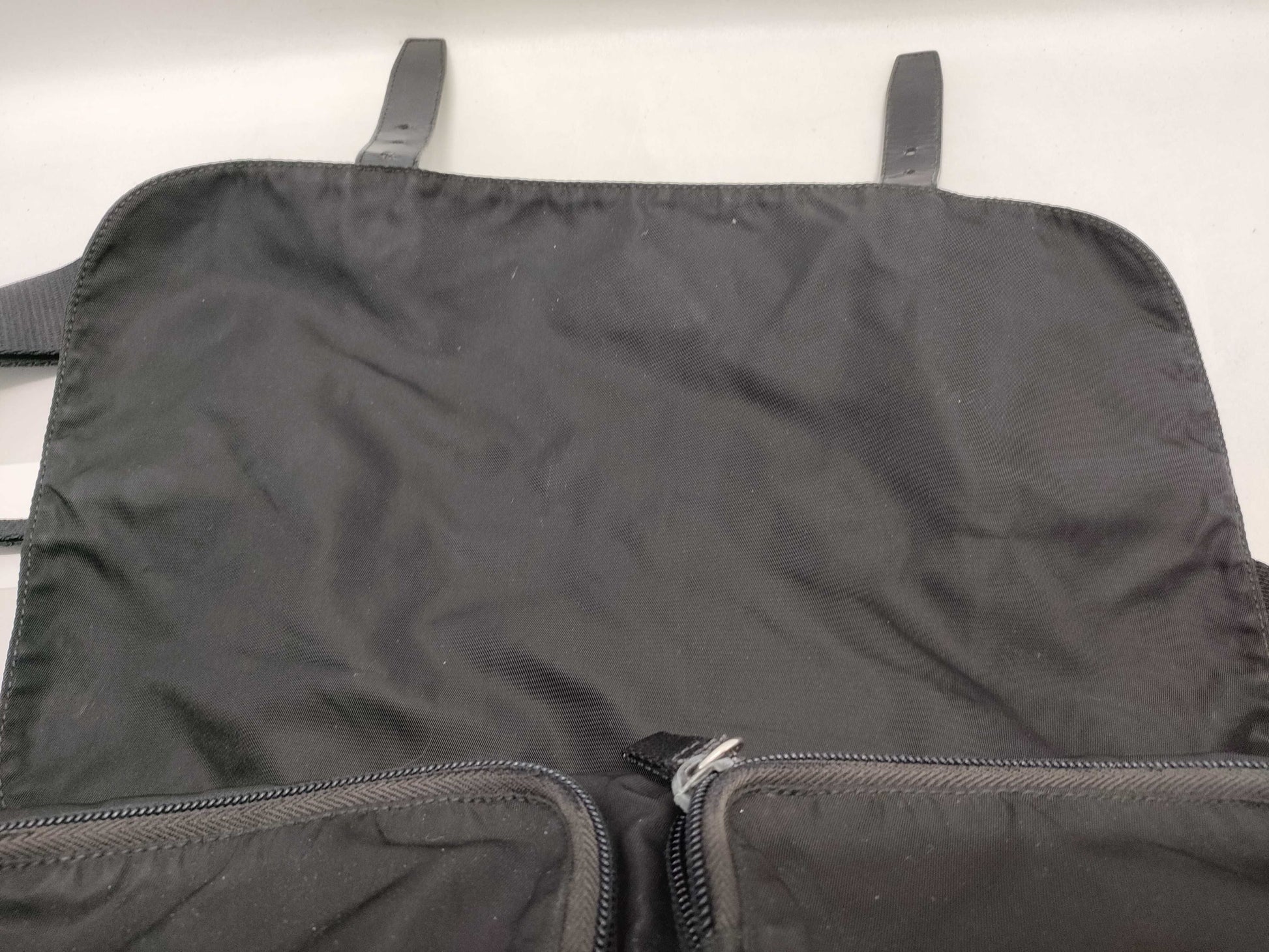 PRADA nylon messenger shoulder bag