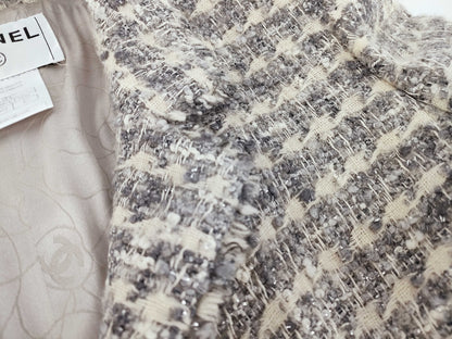 (10462_0149) CHANEL 05A Tweed Coat Jacket