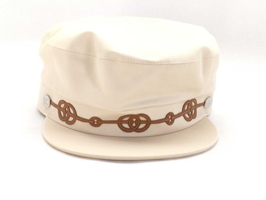 HERMES White Casquette Other Accessories