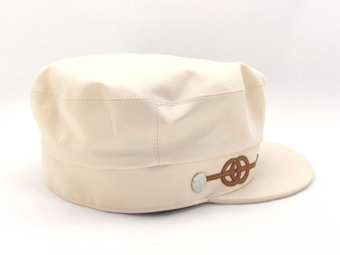 HERMES White Casquette Other Accessories