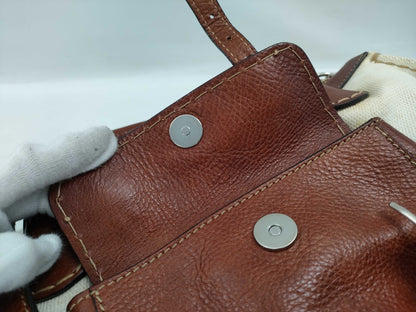 Chloe Leather x Canvas 2-Way Shoulder Bag