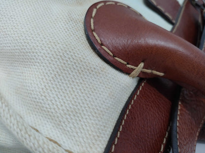 Chloe Leather x Canvas 2-Way Shoulder Bag