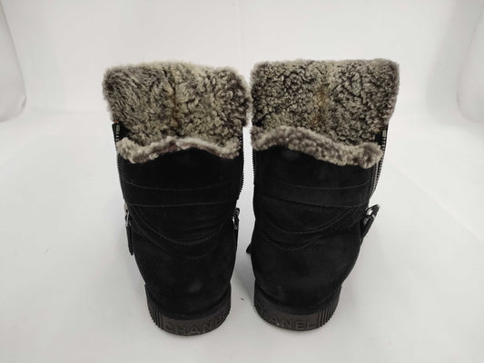 CHANEL Boa Coco Mark Black Other Shoes