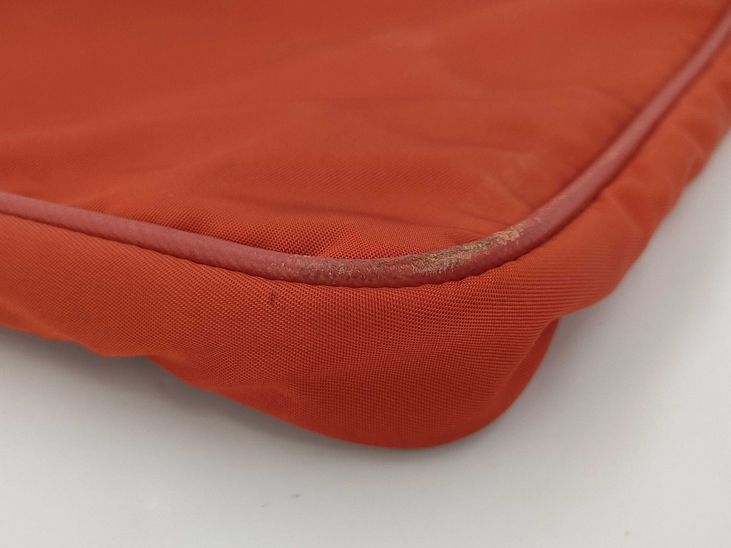 PRADA Nylon Shoulder Bag/Orange/Shoulder Bag