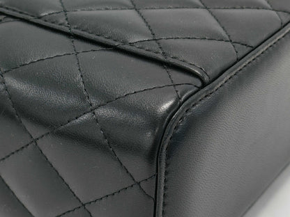 CHANEL Lambskin Vanity Mini Top Handle 2-Way Shoulder Bag