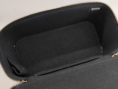 CHANEL Lambskin Vanity Mini Top Handle 2-Way Shoulder Bag