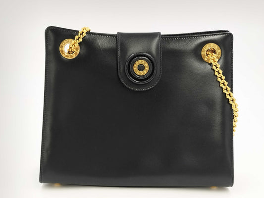 Tiffany & Co. Leather Chain Tote Shoulder Bag