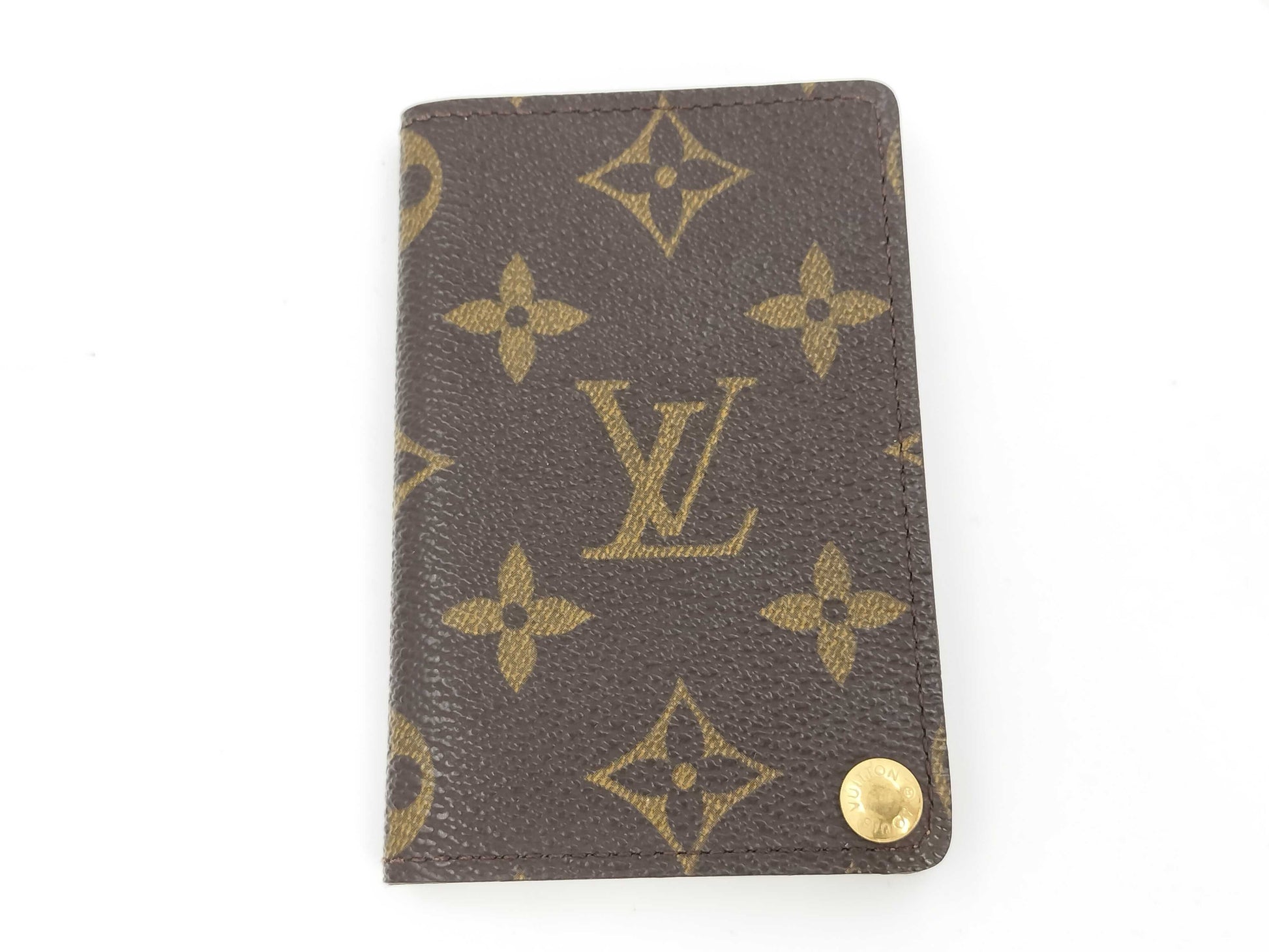 LOUIS VUITTON Monogram Porte Carte Credit Pression Card Case, Pass Case, Business Card Case