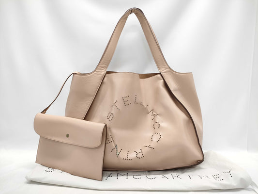 Stella McCartney Punching Logo Tote Bag