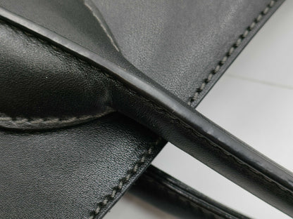 TOD'S Leather / 2-Way Bag / with ST / Black / Condition Considered Tote Bag