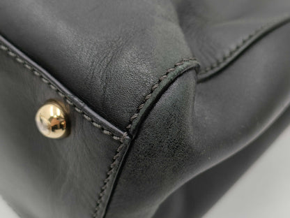 TOD'S Leather / 2-Way Bag / with ST / Black / Condition Considered Tote Bag