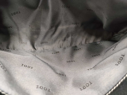 TOD'S Leather / 2-Way Bag / with ST / Black / Condition Considered Tote Bag