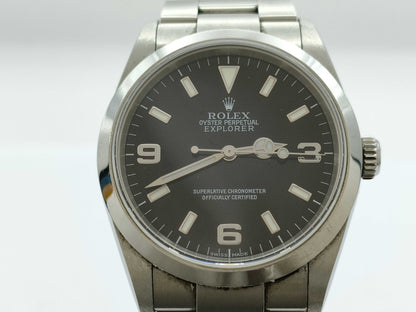 ROLEX 114270 Y883198 Black Dial Men's Watch