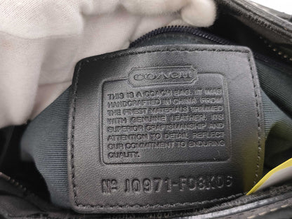 COACH F08K06 Signature Black Handbag