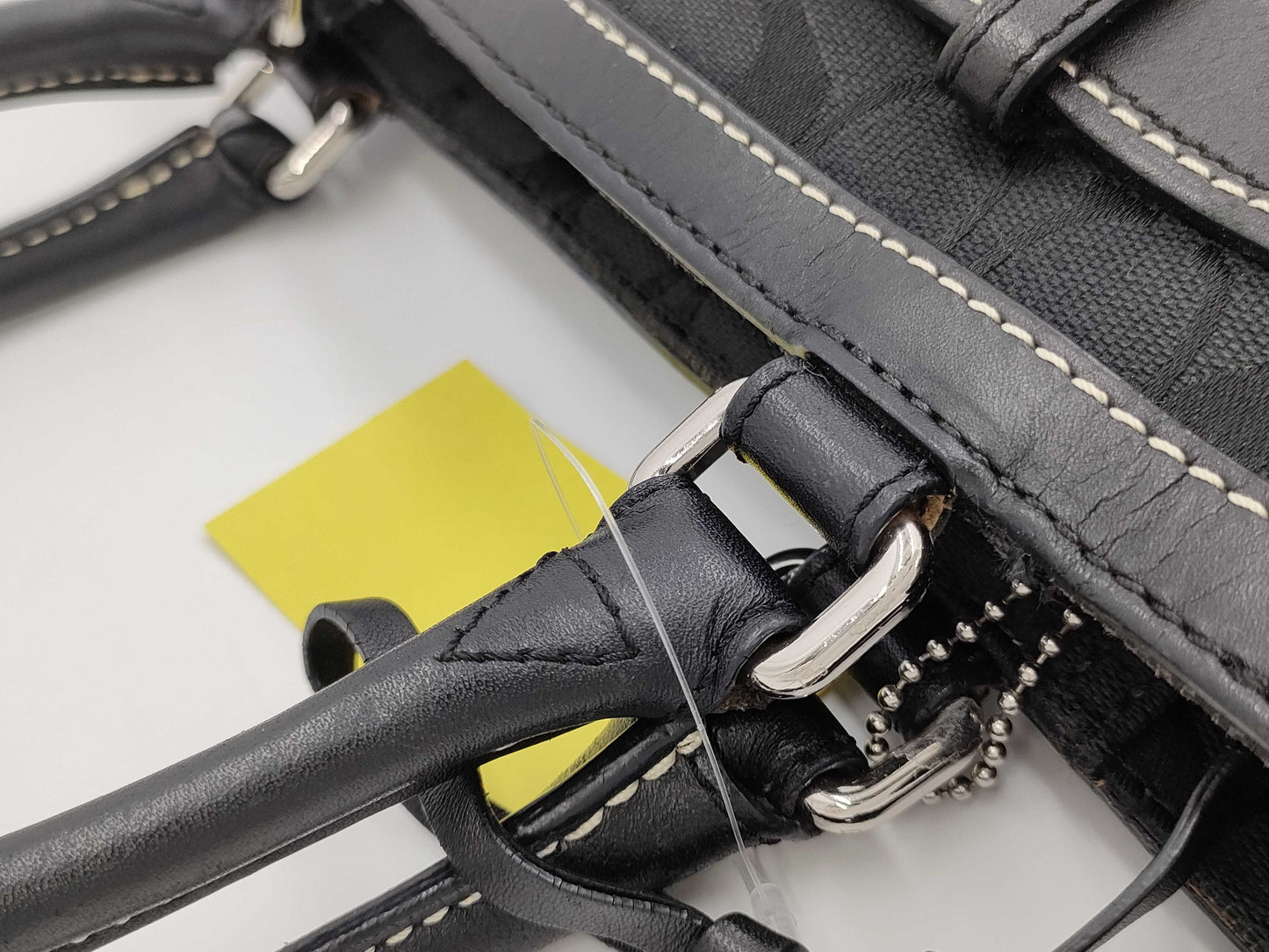 COACH F08K06 Signature Black Handbag