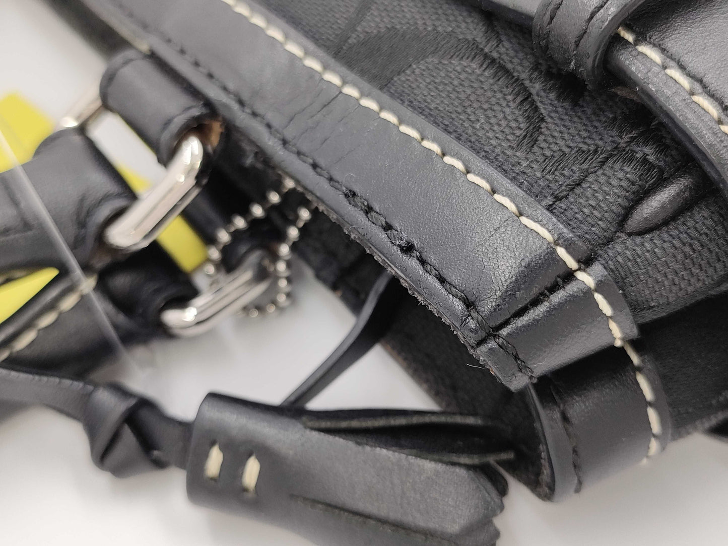 COACH F08K06 Signature Black Handbag