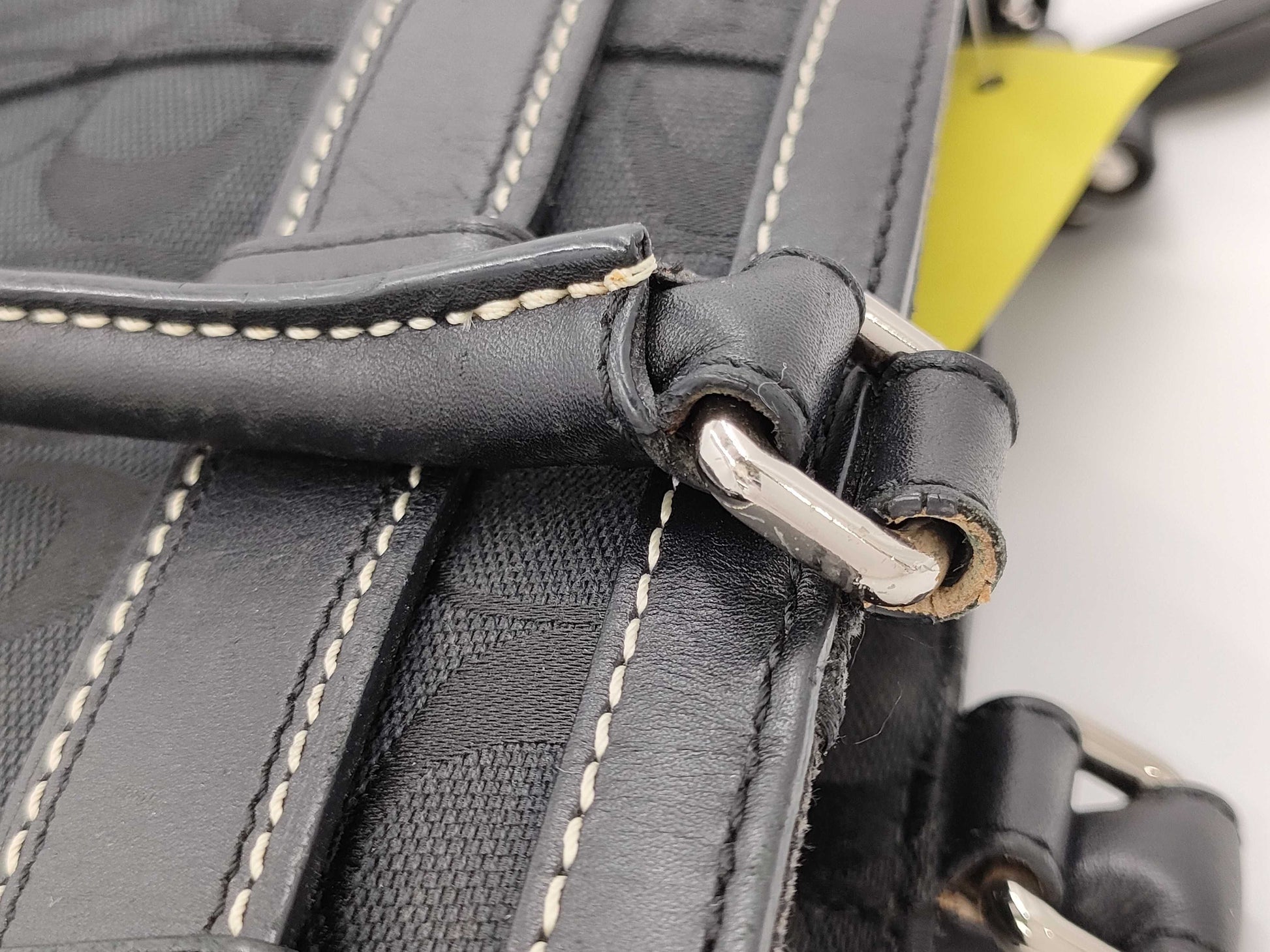 COACH F08K06 Signature Black Handbag