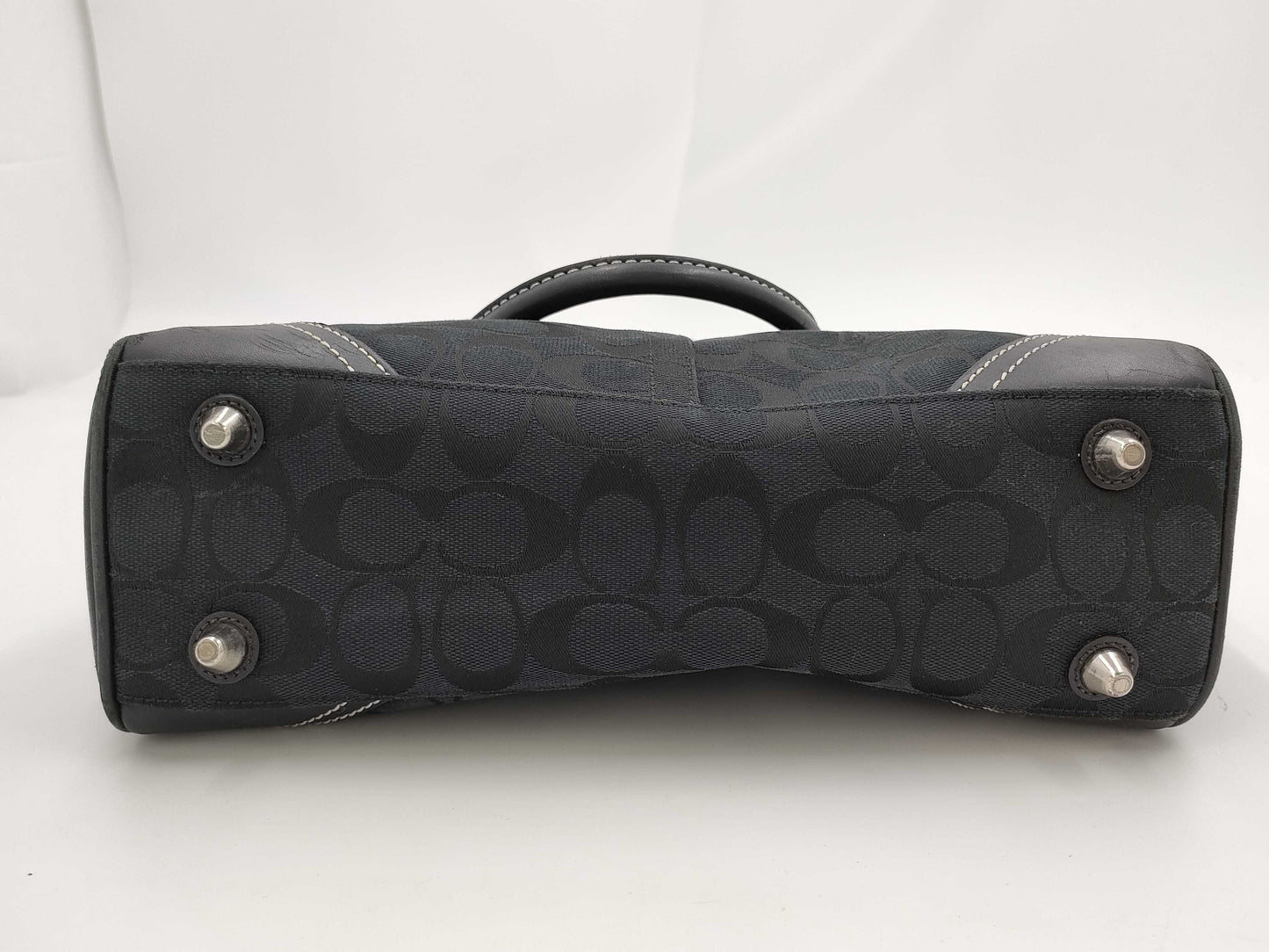 COACH F08K06 Signature Black Handbag