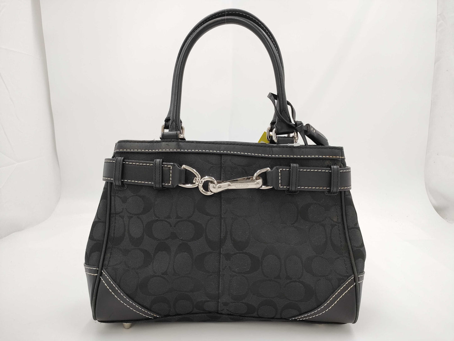 COACH F08K06 Signature Black Handbag