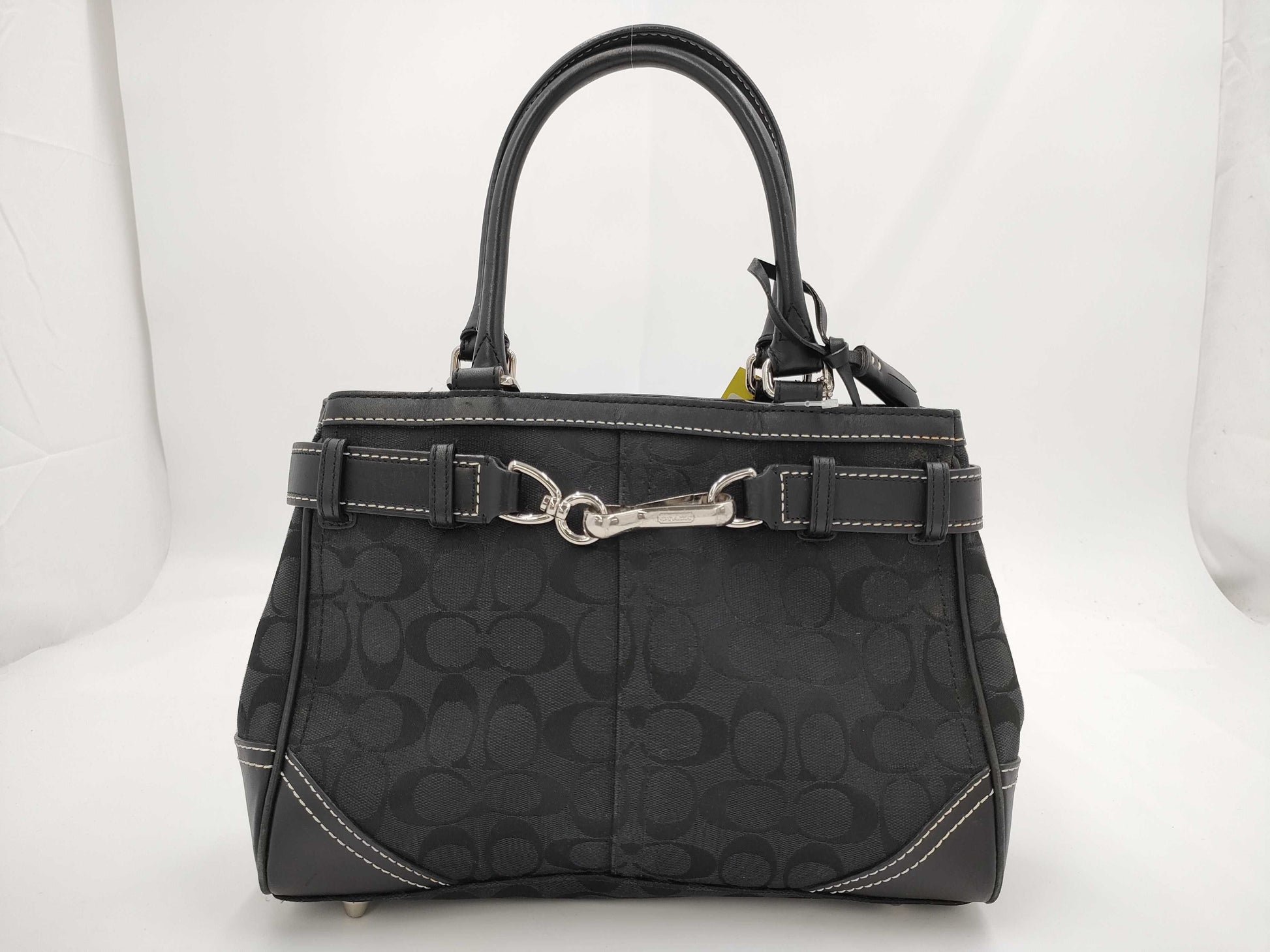 COACH F08K06 Signature Black Handbag