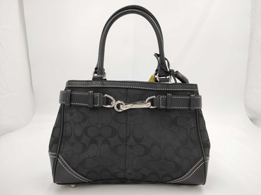 COACH F08K06 Signature Black Handbag