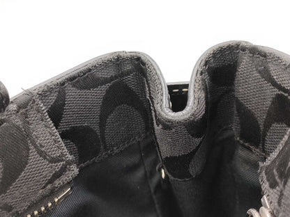 COACH F08K06 Signature Black Handbag