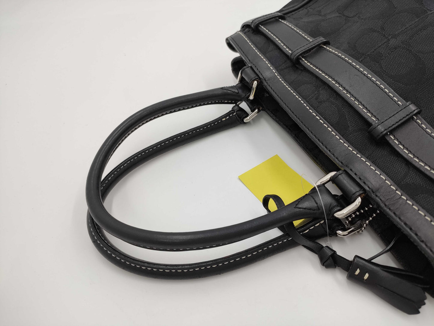 COACH F08K06 Signature Black Handbag