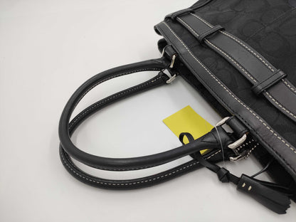COACH F08K06 Signature Black Handbag