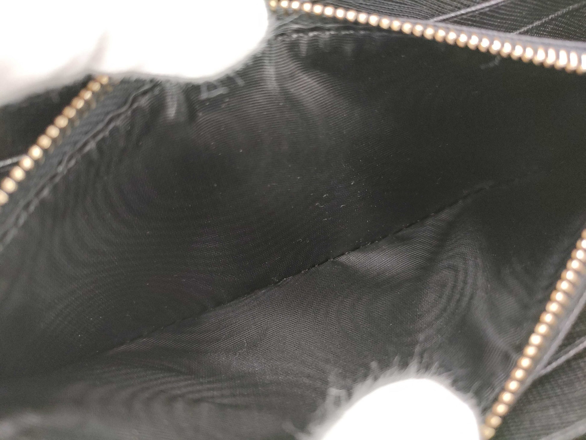 PRADA Saffiano Logo Long Wallet Black Wallet