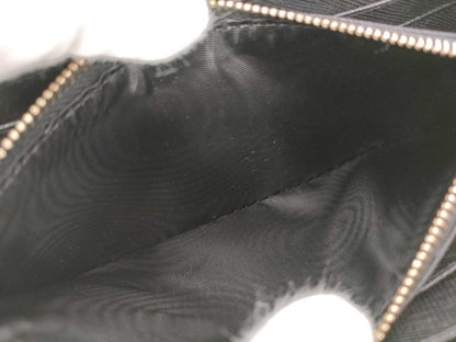 PRADA Saffiano Logo Long Wallet Black Wallet