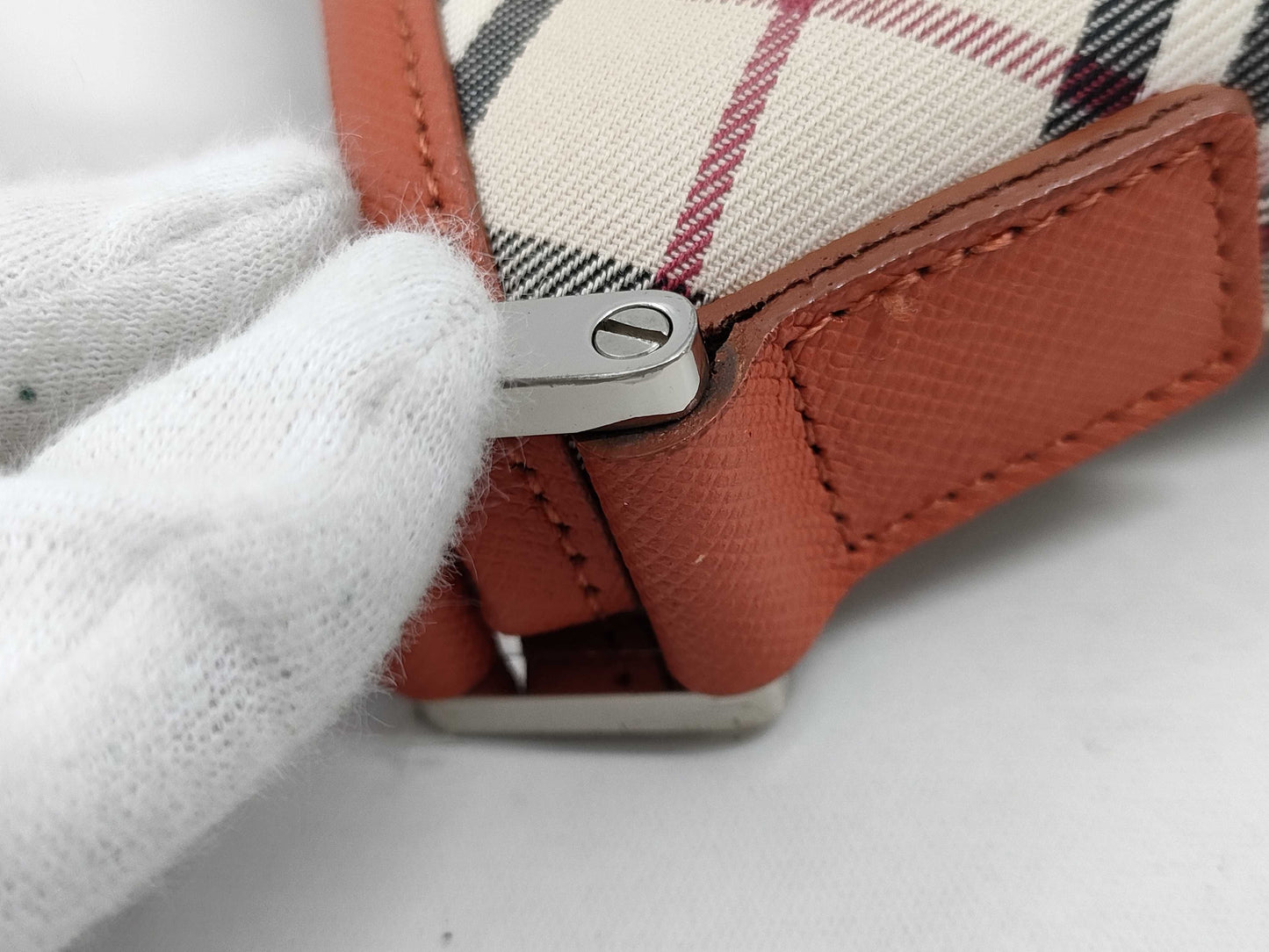 BURBERRY Check One-Shoulder Handbag